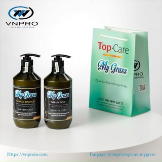 Cặp dầu gội xả my grass top-care 800ml