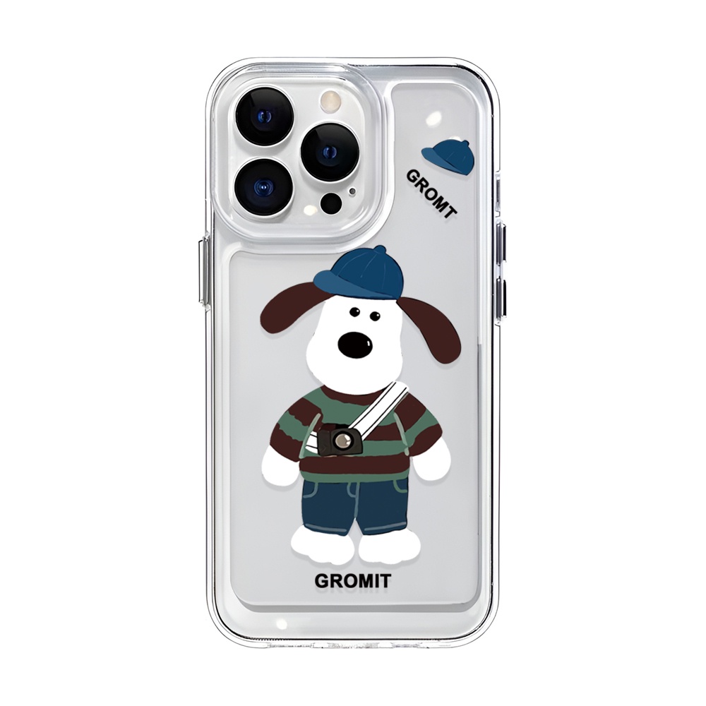 Ốp Điện Thoại Trong Suốt Hình Chú Chó Gromit Cho iphone 14ProMax 14Plus 13 11 12 7Plus X XR XS Max 8 7