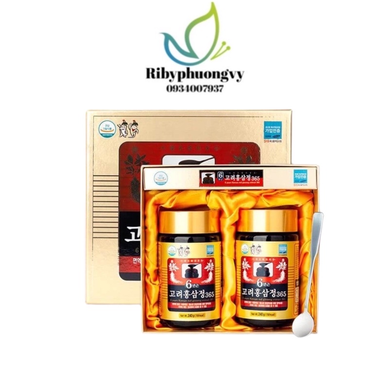 Cao Hồng sâm 6 năm tuổi Hàn quốc Korea red ginseng extract - bổ não, ngủ ngon, tôt cho dạ dày, tăng cừng trí nhớ 365
