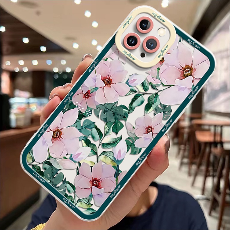 Ốp Điện Thoại TPU Dẻo Trong Suốt Họa Tiết Hoa Xinh Xắn Cho IPhone 14 13 Pro Max 12 11 XS XR X 8 7 6 6s 14 Plus