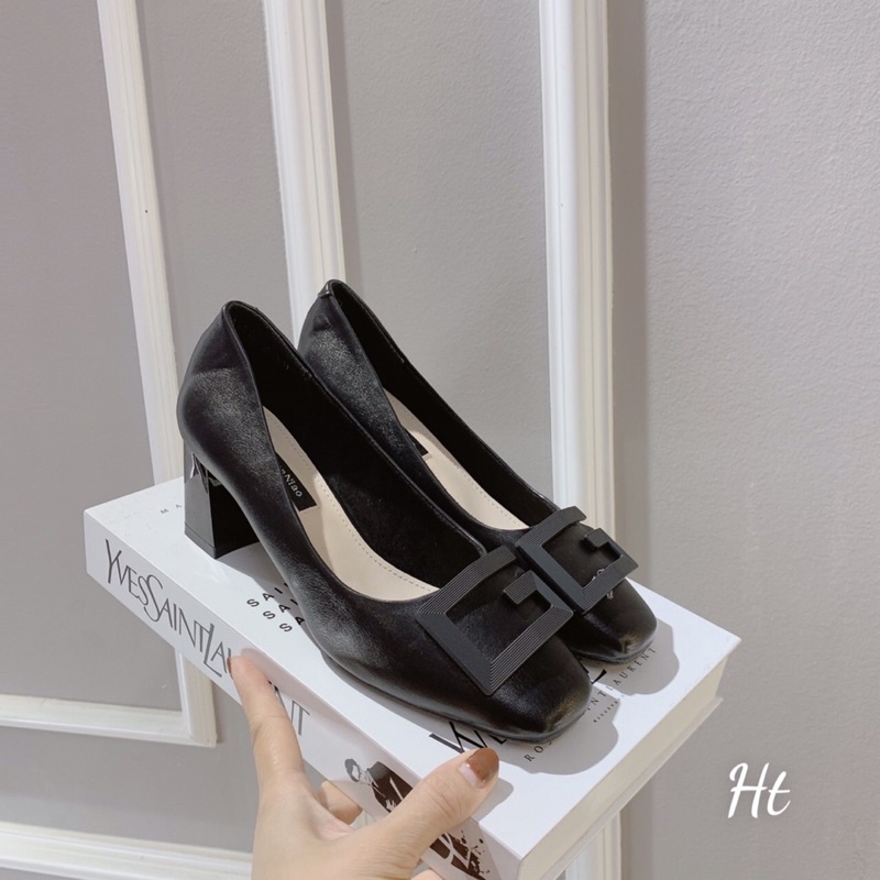 ❄️ Giày cao gót đế vuông 7cm❄️ hàng quảng châu full box