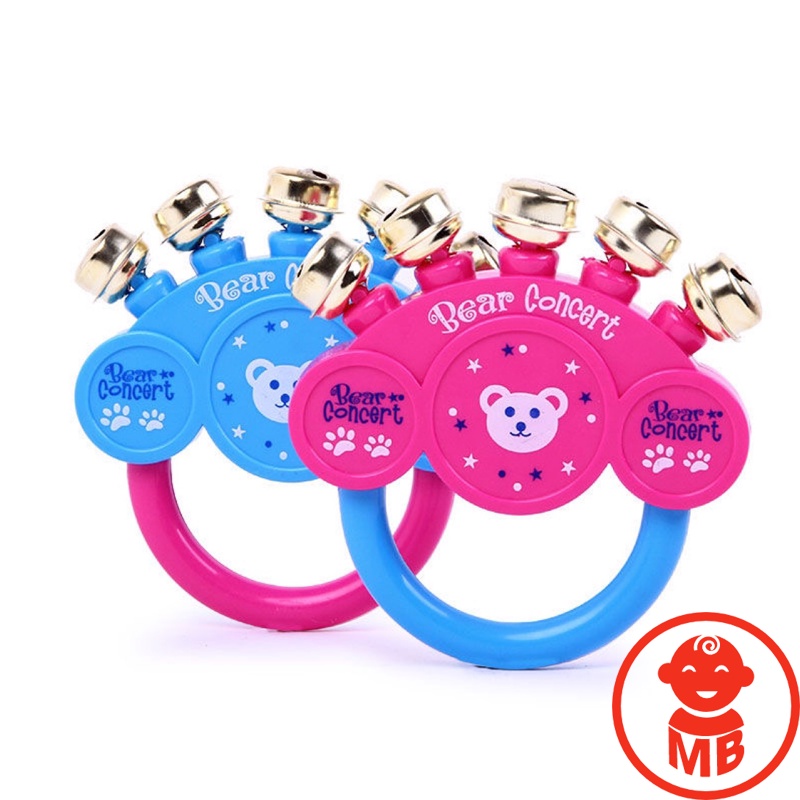 Lục lạc xúc xắc GẤU 5 CHUÔNG cho bé