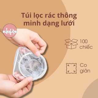 Bộ 100 túi lọc rác thông minh dạng lưới
