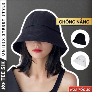 Mũ bucket vành cụp TEE SIK Nón bucket vành tròn phong cách Ulzzang Unisex Nam & Nữ - N04