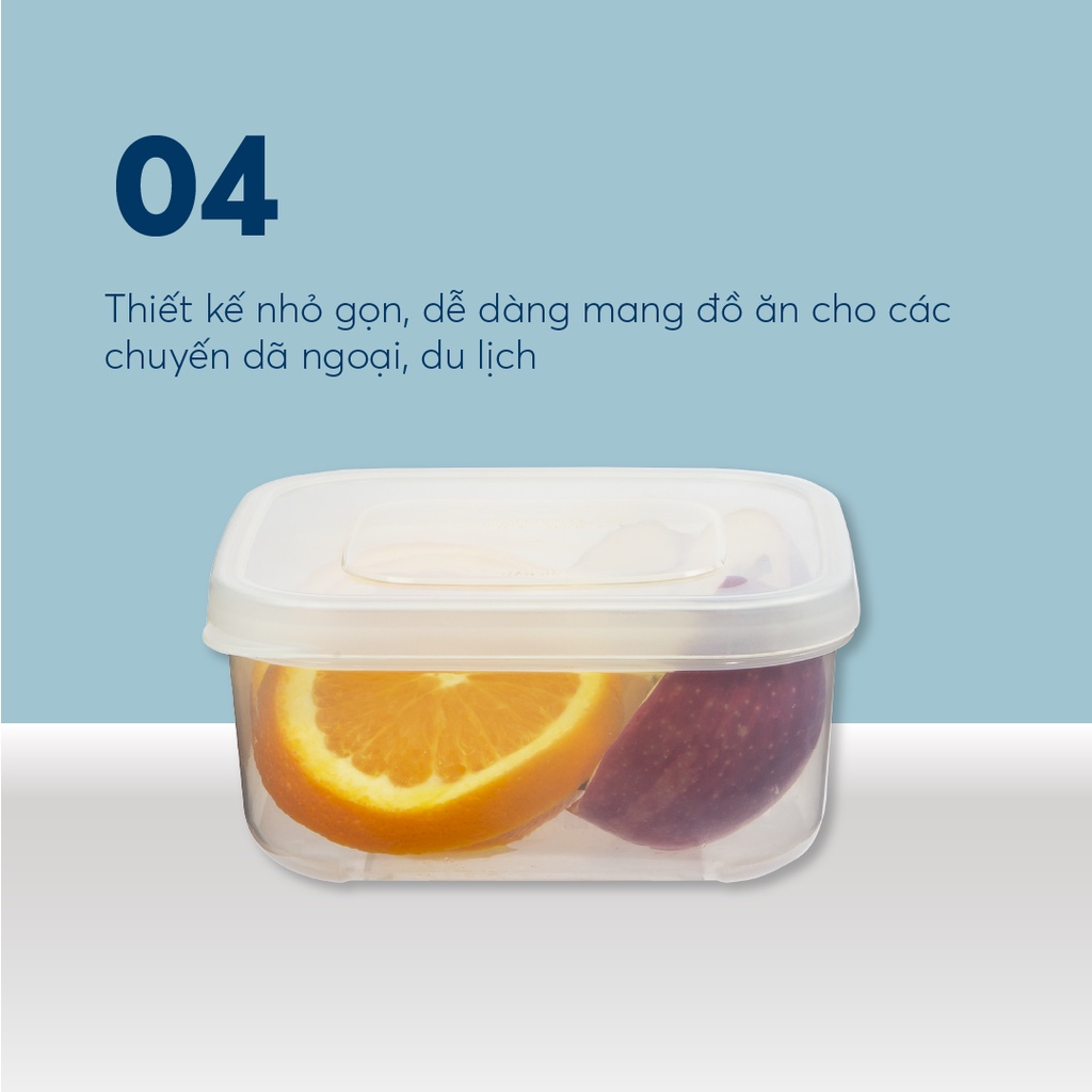 Hộp Thực Phẩm Inochi, Hộp Bảo Quản Thực Phẩm Cao Cấp Inochi, Chịu Nhiệt Từ - 30 Đến 120 Độ C Không Biến Dạng