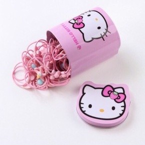 Hộp 40 Dây Buộc Tóc kitty cho bé