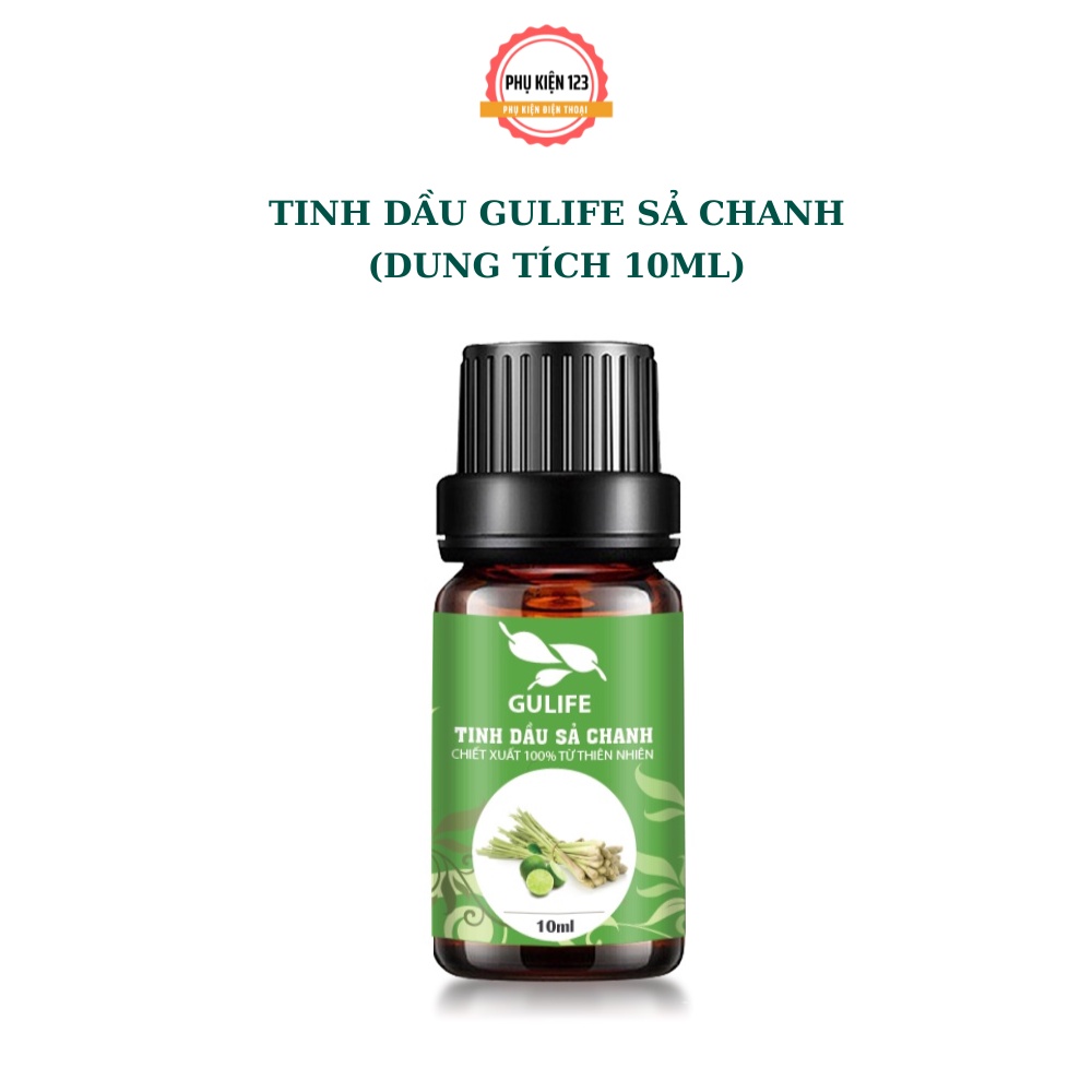 Tinh dầu sả chanh chiết xuất từ thiên nhiên GULIFE - giảm căng thằng thơm phòng và thư giãn