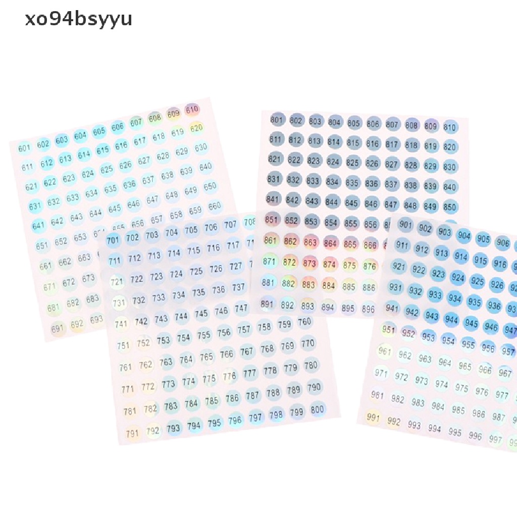 Miếng Dán Số Điện Tử Tự Dính Chống Thấm Nước Xo94Bsyu 1-1000