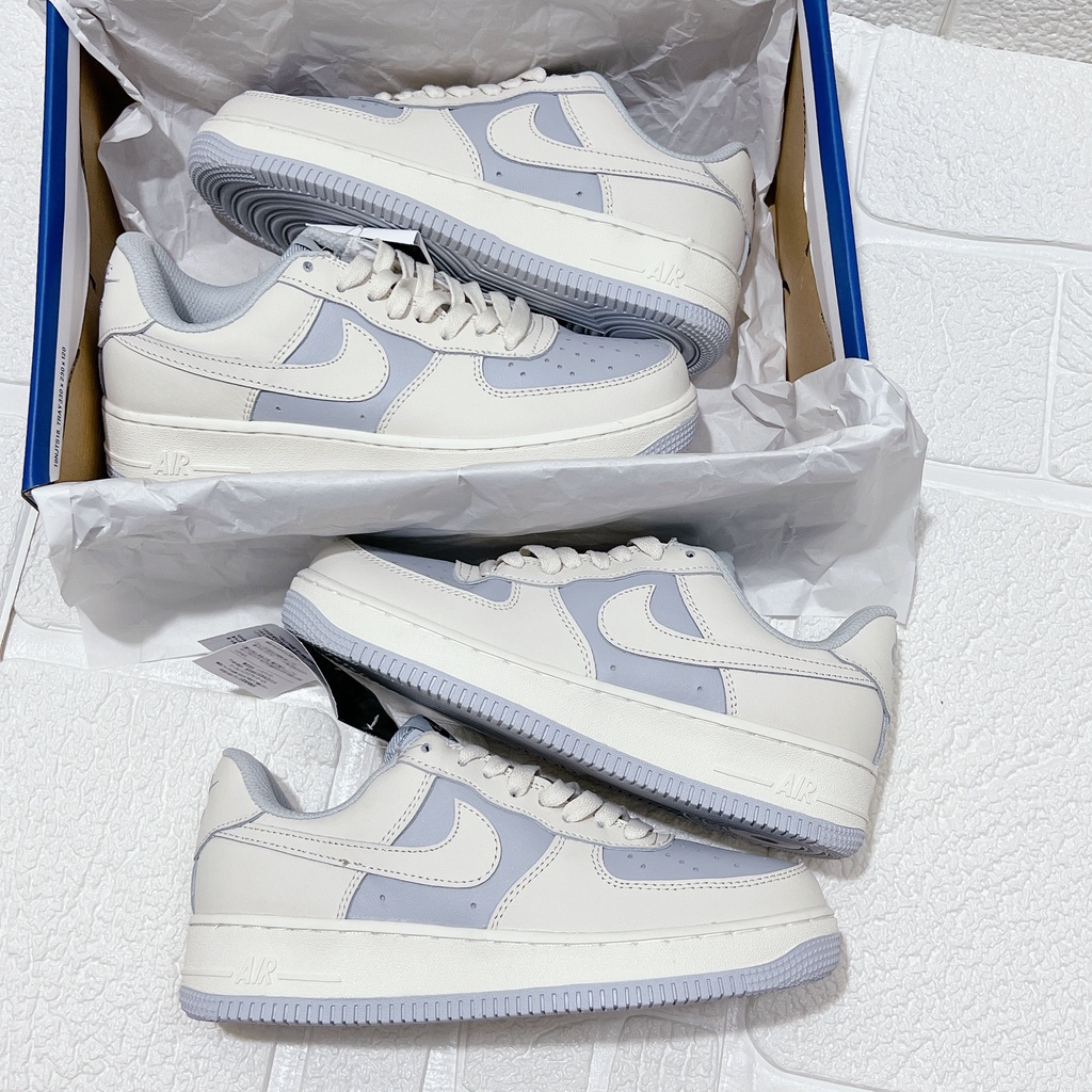 Giày_Nike AF1 Nam Nữ, Giày AF1 Tím Khoai Môn Xanh Trắng Full Box Bill+phụ kiện-tongkho19