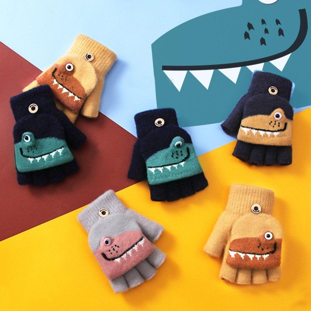 MIH Găng Tay Giữ Ấm Dày Dặn Cho Bé 5-12 Tuổi