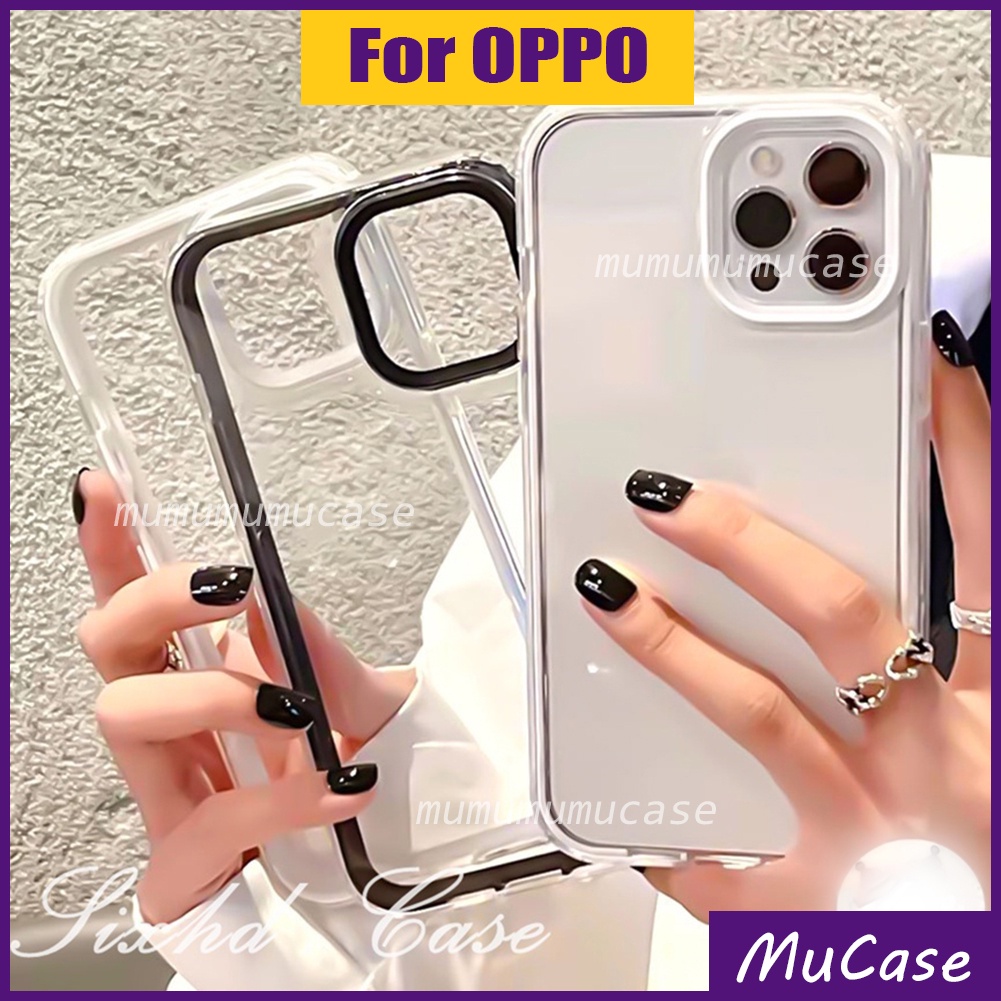 Ốp Điện Thoại 3 Trong 1 Cho Oppo A5S A12 A7 A5 A3S A12e A9 A5 A15 A15S A16 A16S A16K A16E A17 A17K A57 A52 A92 A54 A55 A74 F9 F11 Reno5 A35 Pro 2020 4G 5G Thẩm Mỹ Trong Suốt