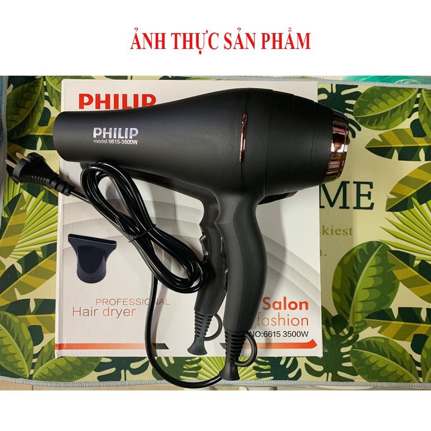 Máy Sấy Tóc 2 Chiều Nóng Lạnh 6615 Công Suất 3500W Mức Nhiệt Ổn Định Không Hại Cho Tóc - v02
