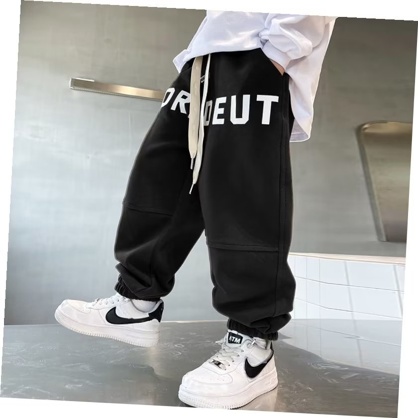 Quần Dài Dáng Rộng Thiết Kế Mới Đơn Giản Thời Trang Mùa Thu Đông Dành Cho Bé Trai