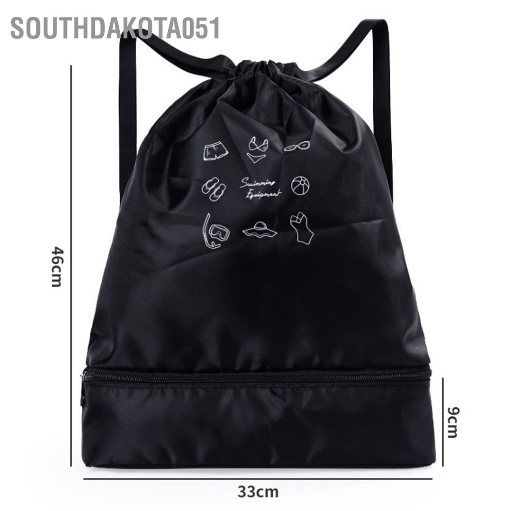 Southdakota051 Túi bảo quản áo tắm chống thấm nước ướt và khô Ba lô cho mọi lứa tuổi Thiết bị bơi