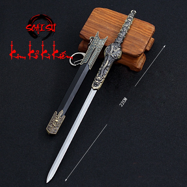 Mô hình Du Long Thương - Du Long Kiếm 22CM