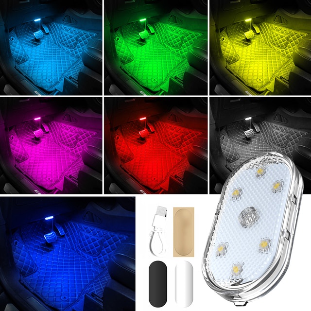 Đèn Đọc Sách LED Không Dây Mini Trên Ô Tô Đèn Trần Đa Chức Năng Có Thể Sạc Lại, Chế Độ Bật Tắt Cảm Ứng Tiện Lợi