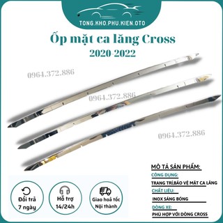 Ốp trang trí mặt Ca Lăng, Calang Toyota Corolla Cross 2020- 2021– 2022-2023 Trên dưới