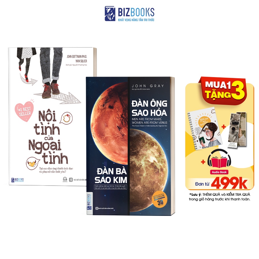 Combo Sách - (Đàn Ông Thích Tình Dục Còn Phụ Nữ Cần Tình Yêu) Đàn Ông Sao Hỏa Đàn Bà Sao Kim, Nội Tình Của Ngoại Tình