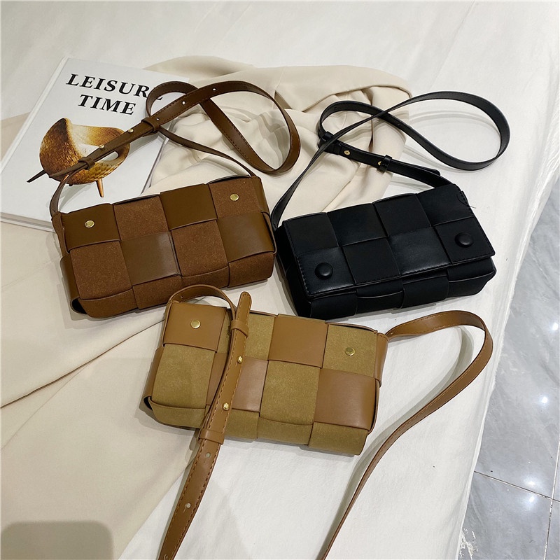 Túi đeo chéo IELGY từ vải dệt nhám phong cách cổ điển tùy chọn màu sắc dành cho nữ