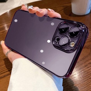 Ốp lưng iPhone 15 Pro Max/ 14/ 14 Plus/ 14 Pro/ 14 Pro Max/ 13 Pro Max, ốp bảo vệ camera, ốp dẻo trong viền màu Sulada