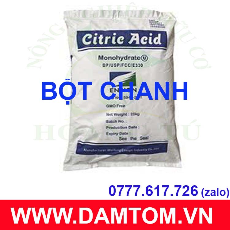 Axit citric monohydrate BP - 1kg bột tạo chua