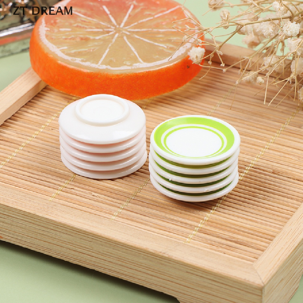 1 Bộ Chén Dĩa Mini Siêu Bền Dùng Trang Trí Nhà Búp Bê 07