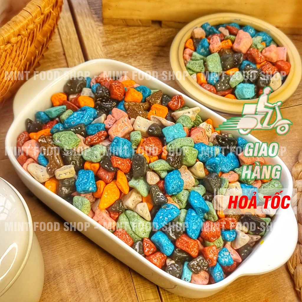 Kẹo Sỏi Đá Nhân Socola - Lon 500gr