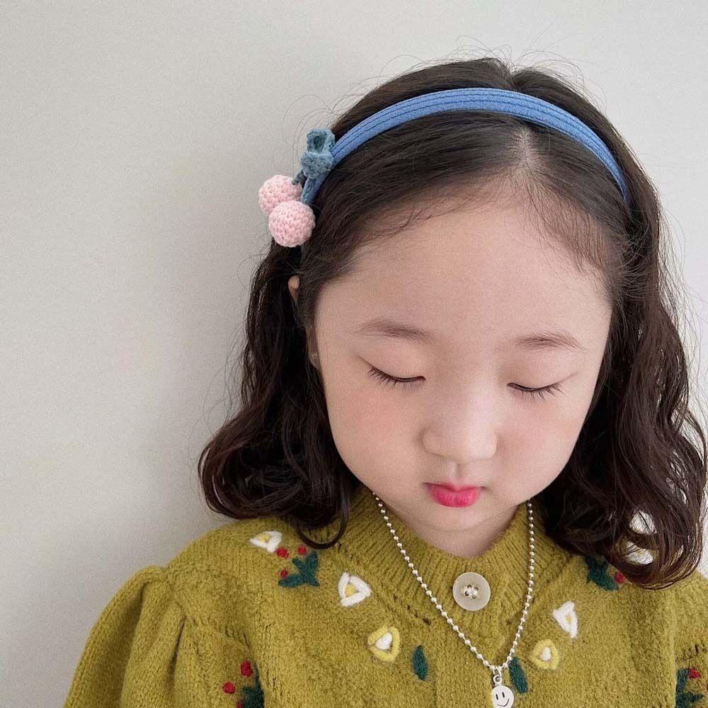 Cài Tóc Đan Len Nhiều Màu Sắc Thời Trang Mùa Đông Cho Bé Gái