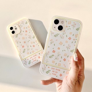 Ốp lưng iphone chân dựng in họa tiết hoa nhỏ phong cách Hàn quốc