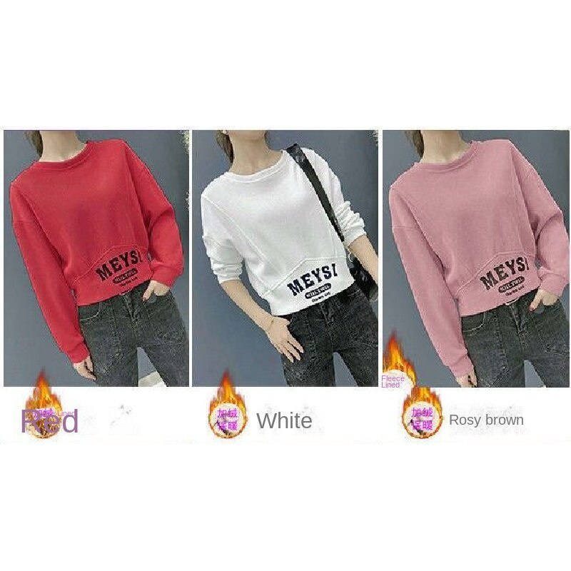 Áo Sweater Nữ Dáng Rộng Ngắn Dễ Phối Đồ