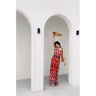 Jump nữ hoạ tiết thổ cẩm (kèm belt) ( hàng order  + ảnh thật)
