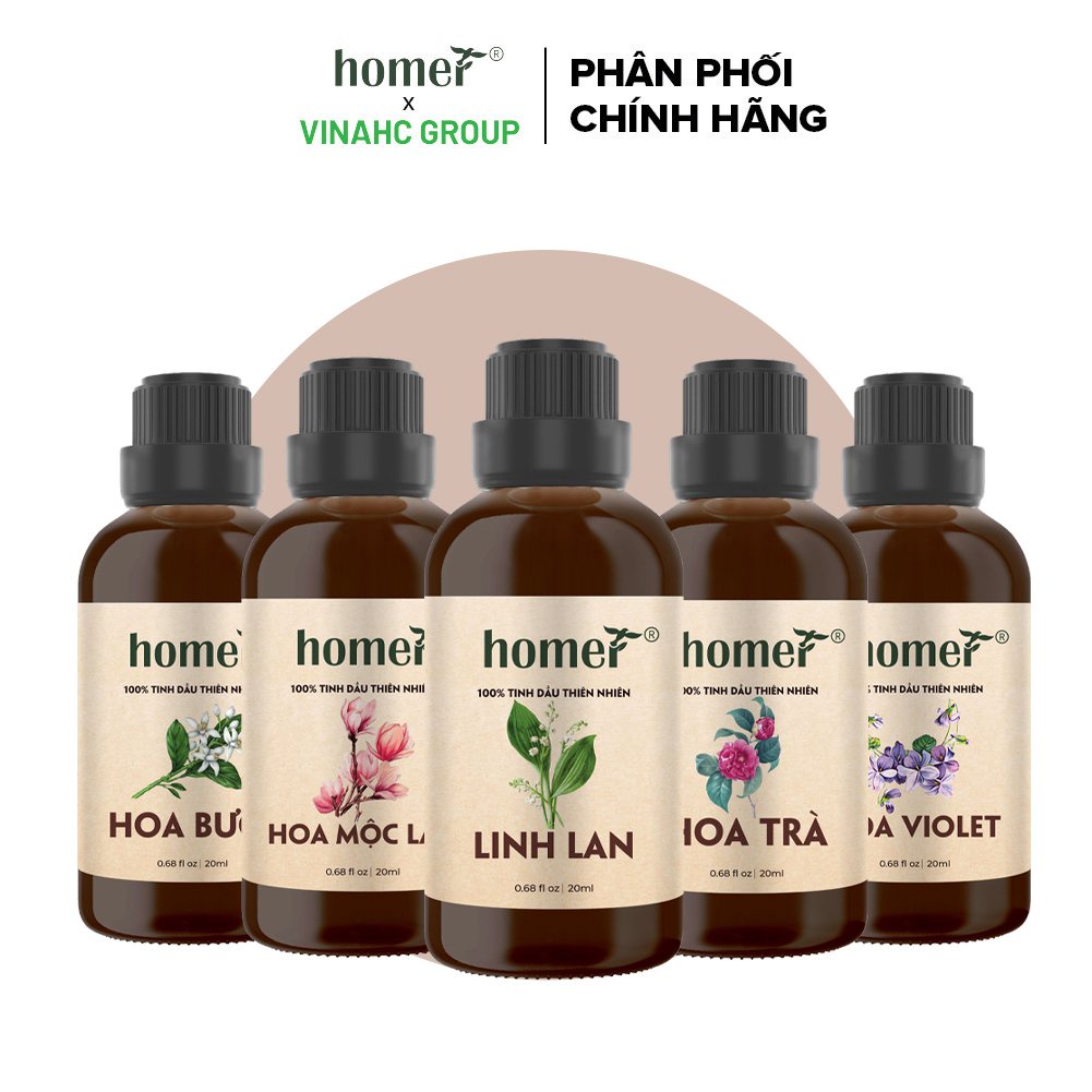 Tinh dầu hương Hoa Homer 20ml đạt chuẩn chất lượng kiểm định