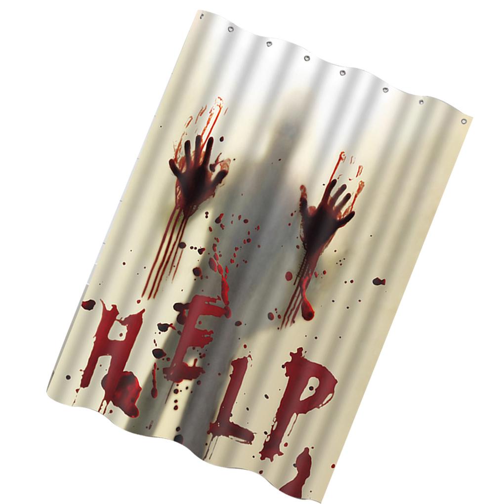 Rèm Phòng Tắm Chủ Đề Halloween Đáng Sợ
