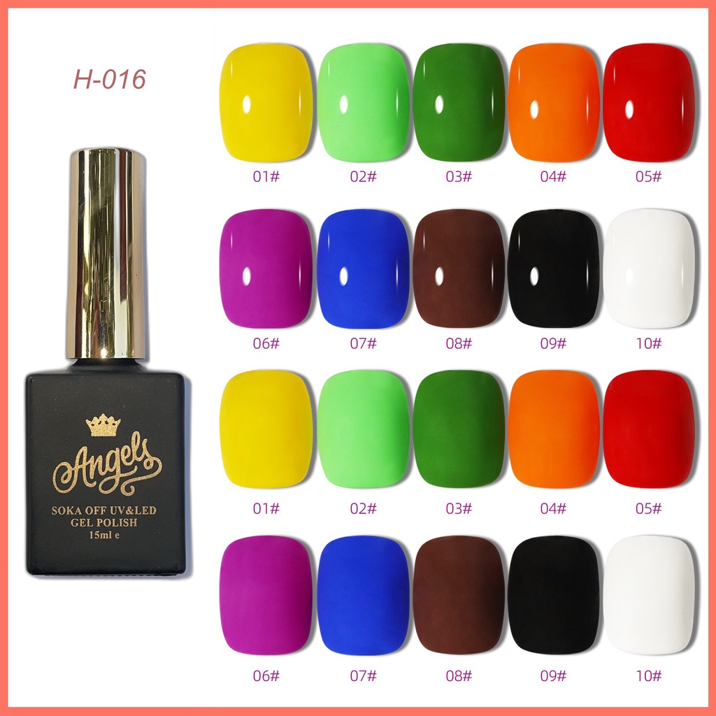 Angels Sơn móng tay, Sơn gel, Angels uv gel, chuỗi màu căn bản AH16