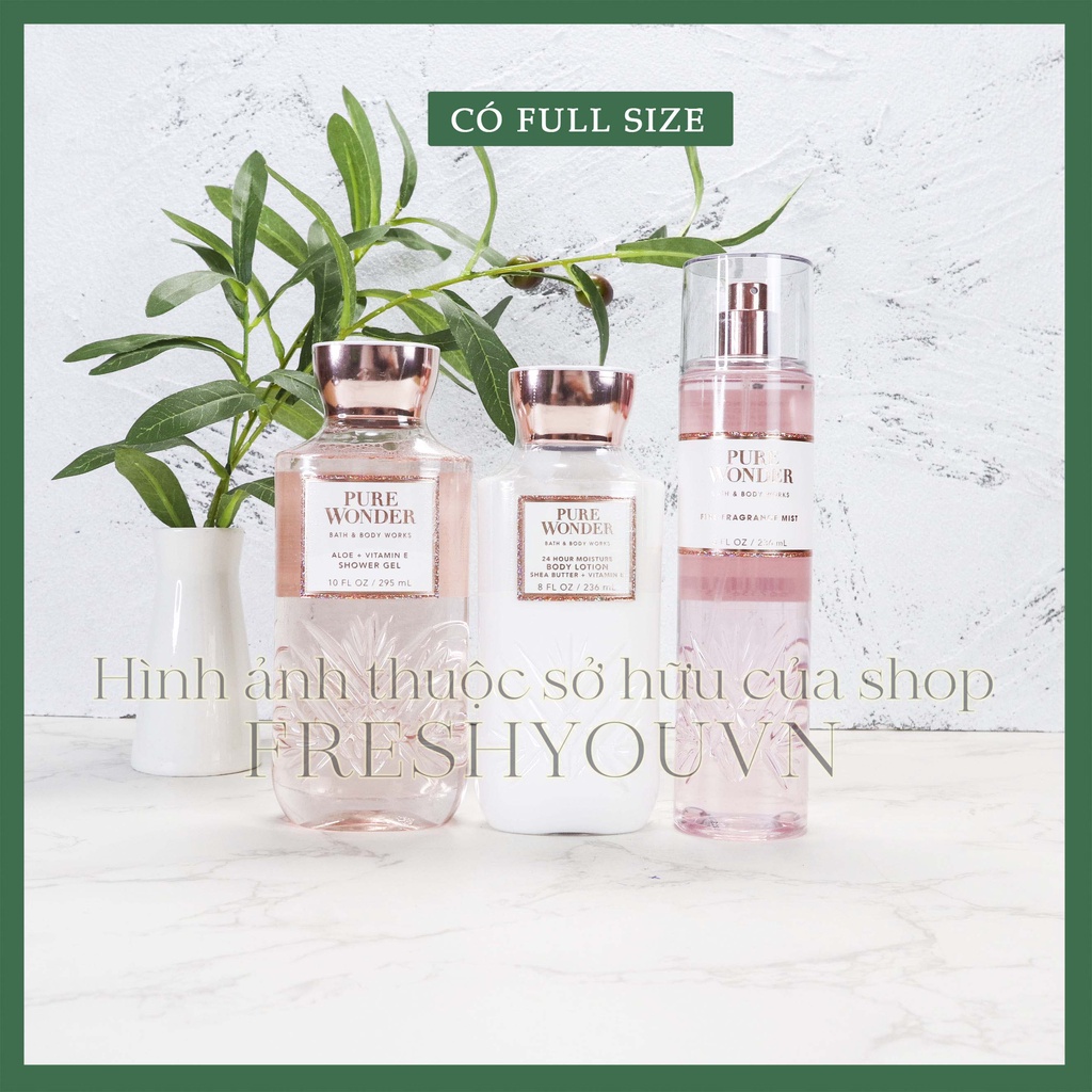 Pure Wonder - Full Xịt Thơm Toàn Thân Body Mist Bath & Body Works - Hoa