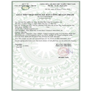 Vitamin E 400mg mirrolla xuất xứ Nga