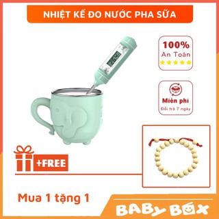 Nhiệt kế đo nước pha sữa, đo nhiệt độ nước, thức ăn Misuta chính xác sang trọng - BabyBox