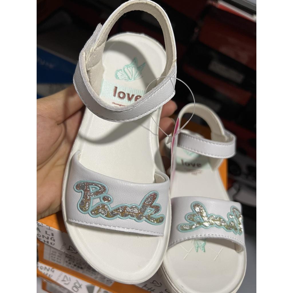 SD03-Giày sandal bé gái có kim tuyến lấp lánh size 27~30 cho bé 3~7 tuổi