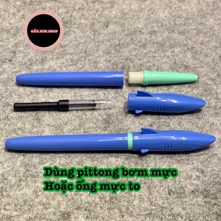Bút máy Cá Mập - Ngòi kim tinh, ngòi trơn (dùng được cả mực ống và mực bơm)