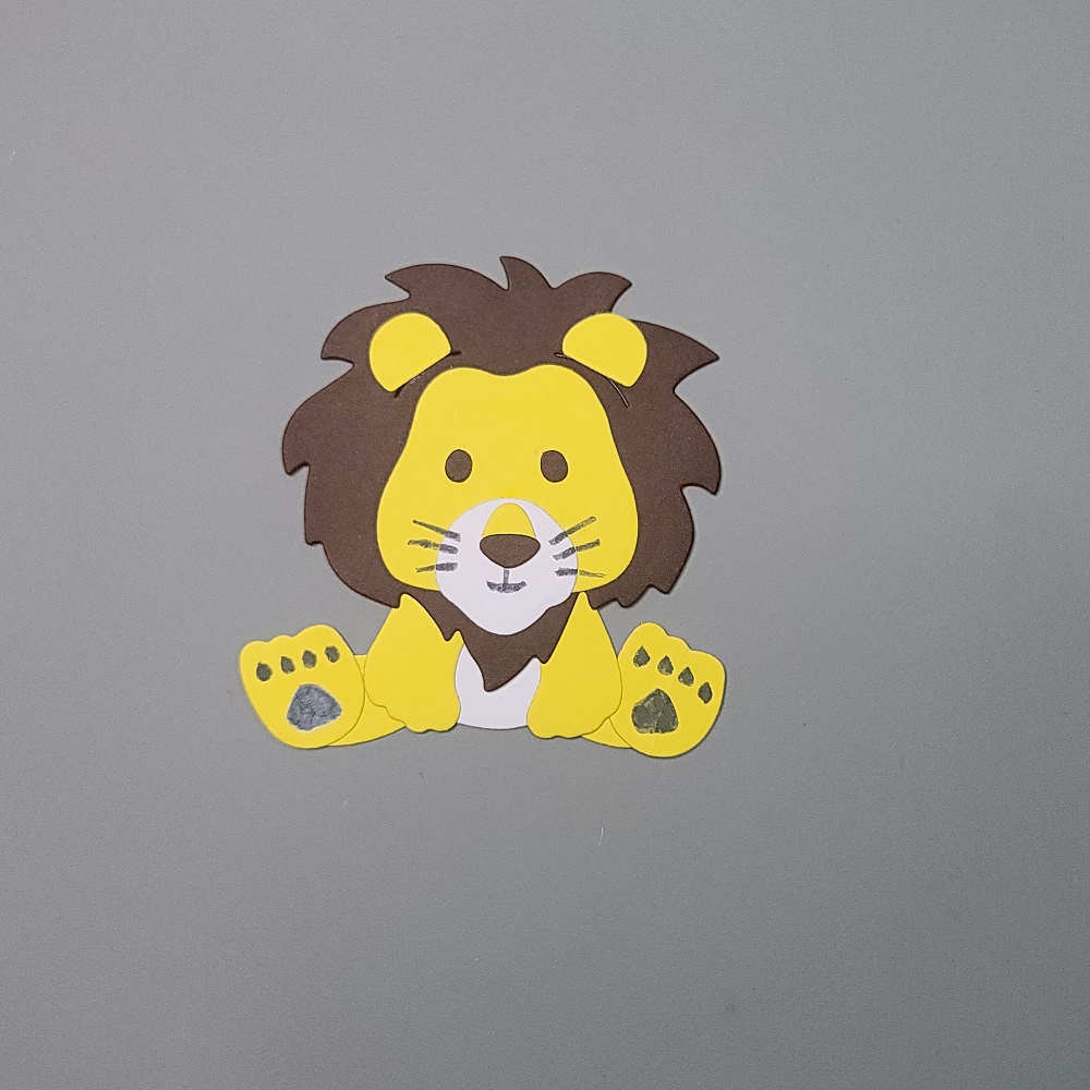 Sư Tử Cắt Kim Loại Chết Giấy Dập Nổi Stencil Thêu Sò Thiệp Chúc Mừng DIY Thủ Công Chết Cắt Động Vật