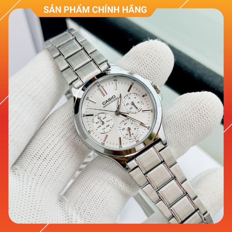 Đồng hồ nữ dây thép chính hãng Casio LTP-V300D