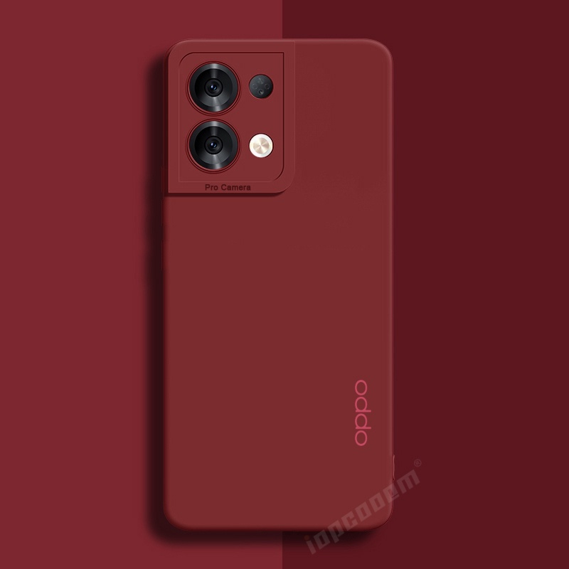 Ốp Điện Thoại Silicon Dẻo Màu Trơn Thời Trang Cho OPPO Reno 8 Pro 5G 7 8Z 8T 7Z Lite 4G