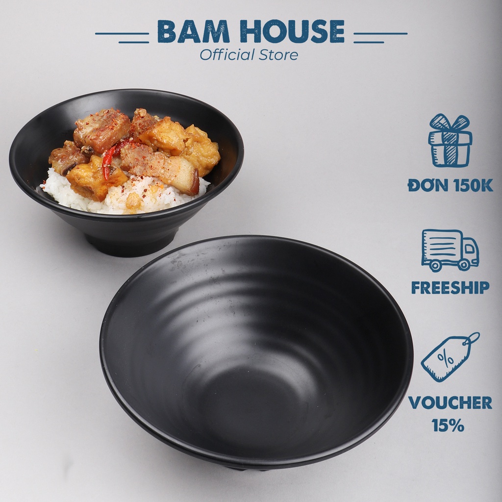 Tô nhựa Bam House chất nhựa Melamine cao cấp TND01