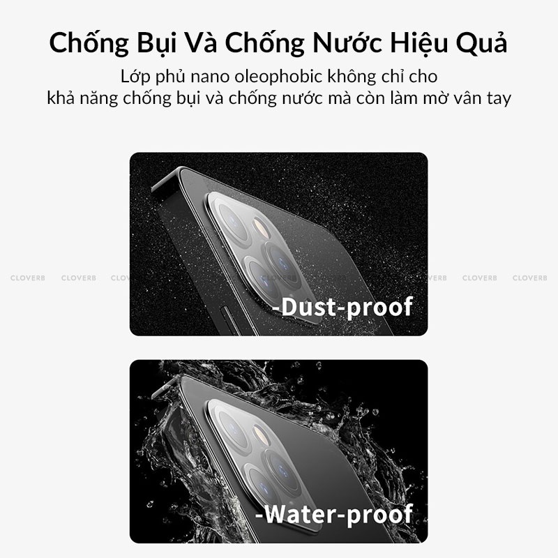 Kính Cường Lực Camera REMAX GL-57 Siêu Mỏng Chống Trầy Xước Không Bám Bụi Vân Tay Chống Nước Cho iP13 12ProMax Cloverb