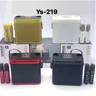 Loa bluetooth Ys-219 kèm 2 micro dời karaoke công suất 20W