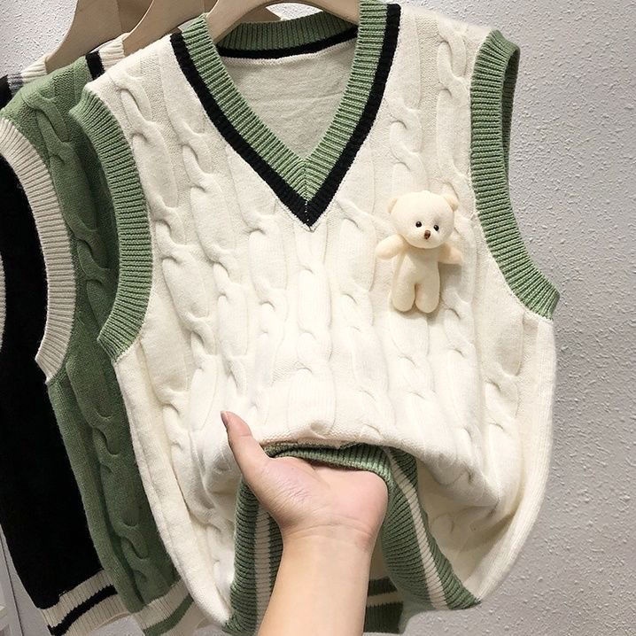 Áo Len Không Tay Thiết Kế Mới Thời Trang Dành Cho Nữ