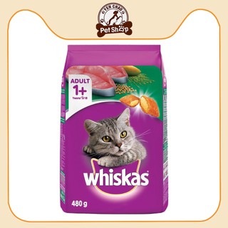 Thức ăn Whiskas gói 480g dành cho mèo trưởng thành bổ sung dinh dưỡng vị cá Petshop Yến Châu