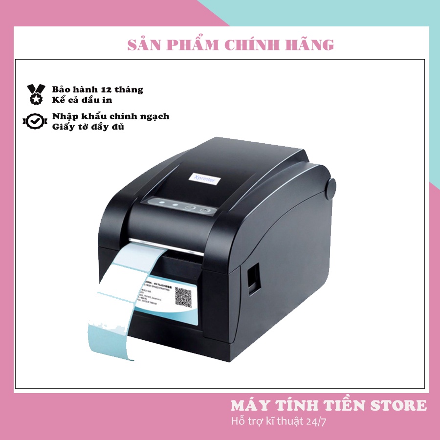 Máy in tem GHTK, in tem nhãn, sàn TMĐT XP-350B/ XP-350BM