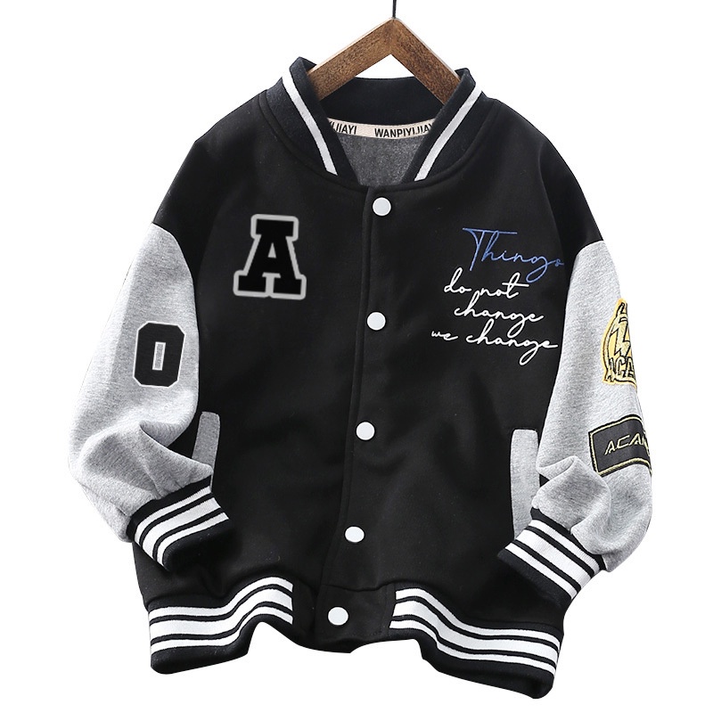 Áo Khoác Bóng Chày Thời Trang Cho Bé Trai 110-160CM