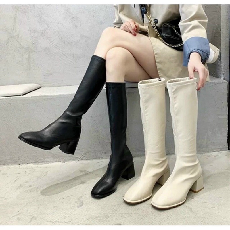 Bốt da dài tới gối